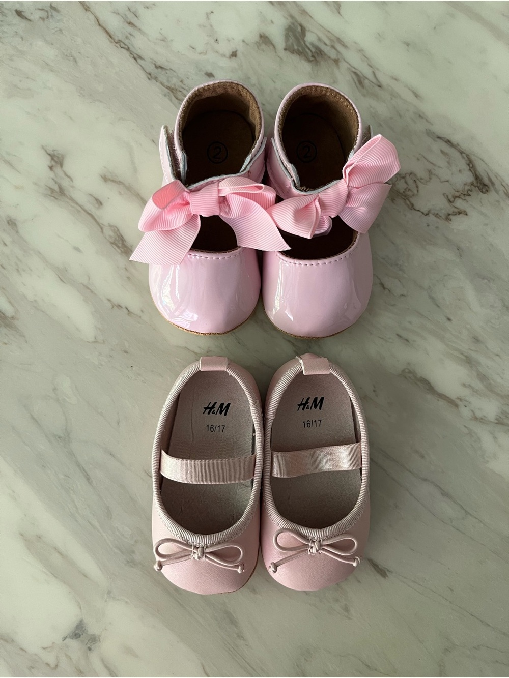 Pink Baby Mary Jane Shoes with Bows
